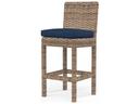 Havana Tobacco Wicker Cushion Bar Stool