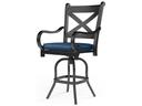 Monterey Copper Aluminum Cushion Counter Stool