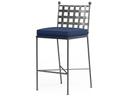 Provence Wrought Iron Outdoor Patio Bar Stool