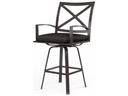 La Jolla Aluminum Swivel Counter Stool with Sunbrella Cushion