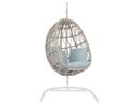 Dana Rope Cushion Swing with Hanging Base in Natural Linen