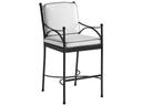 Pavlova Aluminum Bar Stool with Sunbrella in Graphite