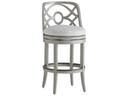 Silver Sands Aluminum Swivel Bar Stool in Oyster Shell