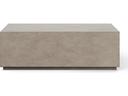 Bloc Rectangular Concrete Coffee Table in Dark Grey