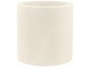 Vondom Studio 15.75-Inch Square Planter in Ecru Matte