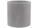Vondom Studio Cylinder Planter 15.75 Inch in Steel Matte