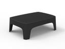 Solid Rectangular Coffee Table in Black Matte