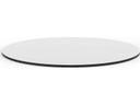 Faz - Round Table Top - Set of 2- 27.25Dia. - HPL Black Edge - White