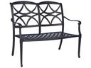 Wiltshire Cast Aluminum Outdoor Bench with Cushion