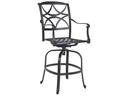 Wiltshire Aluminum Swivel Outdoor Bar Stool with Cushion