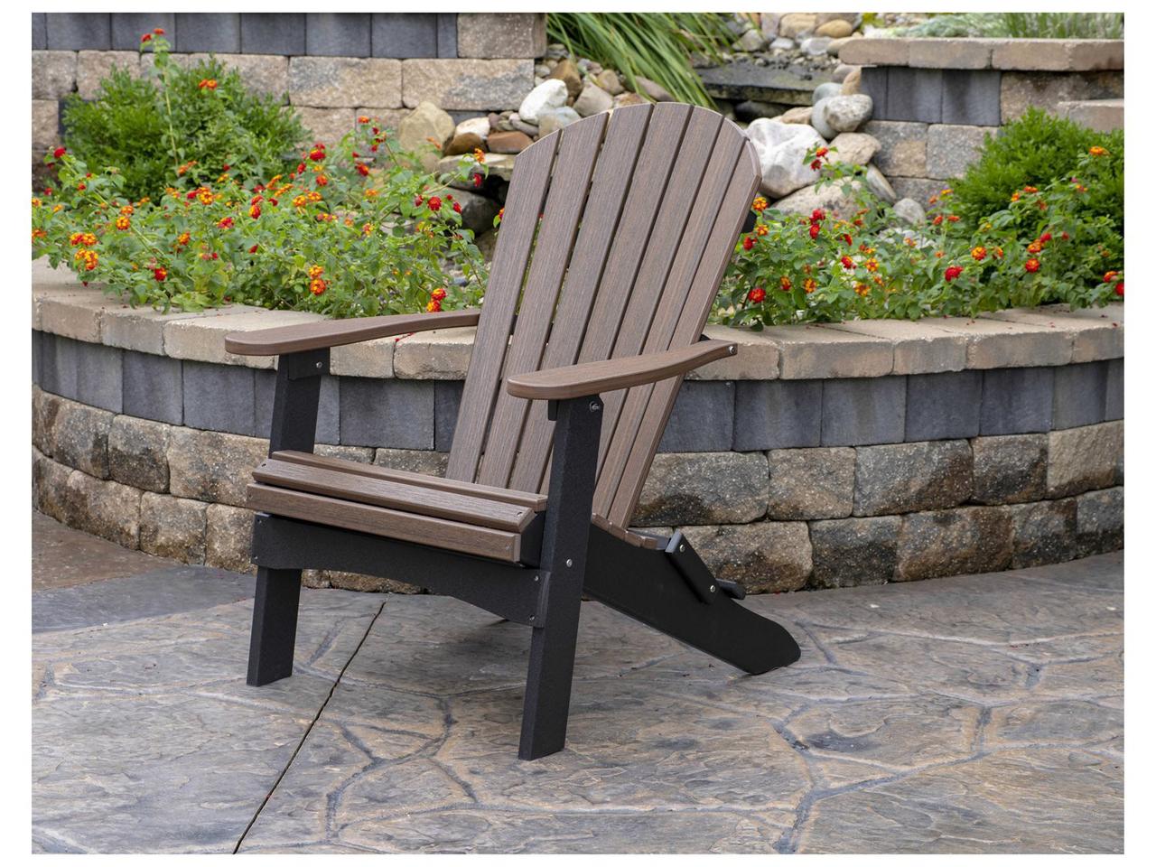 Berlin Gardens Comfo-Back Folding HDPE Adirondack Chair | PatioLiving