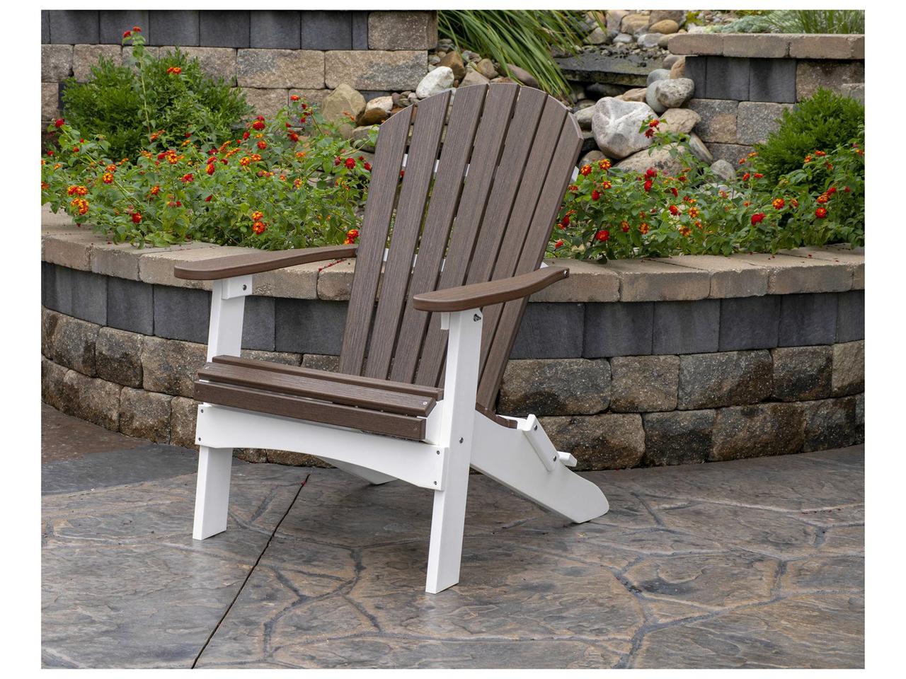 Berlin Gardens Comfo-Back Folding HDPE Adirondack Chair | PatioLiving