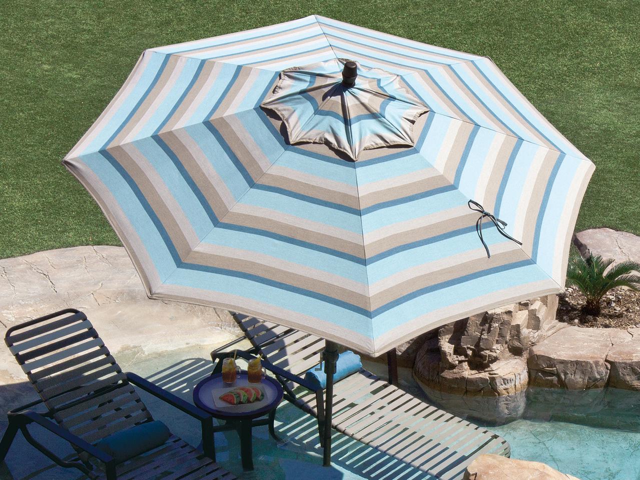 Treasure Garden 9 Foot Octagon Collar Tilt Crank Lift Market