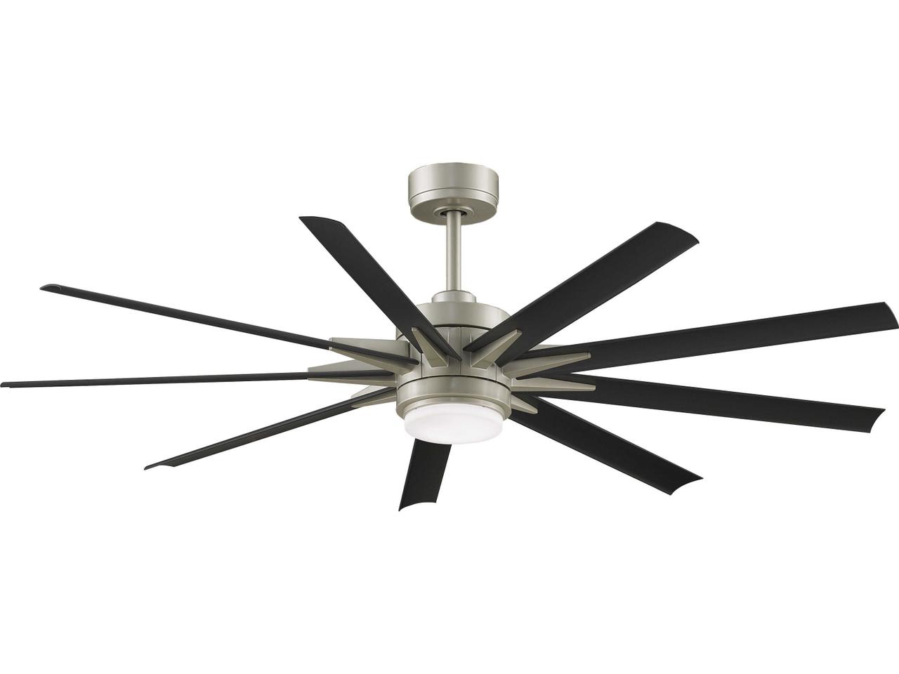 Zild Fans Fanimation Odyn Custom Outdoor Ceiling Fans | FPD8152BNW-64BLW | LuxeDecor