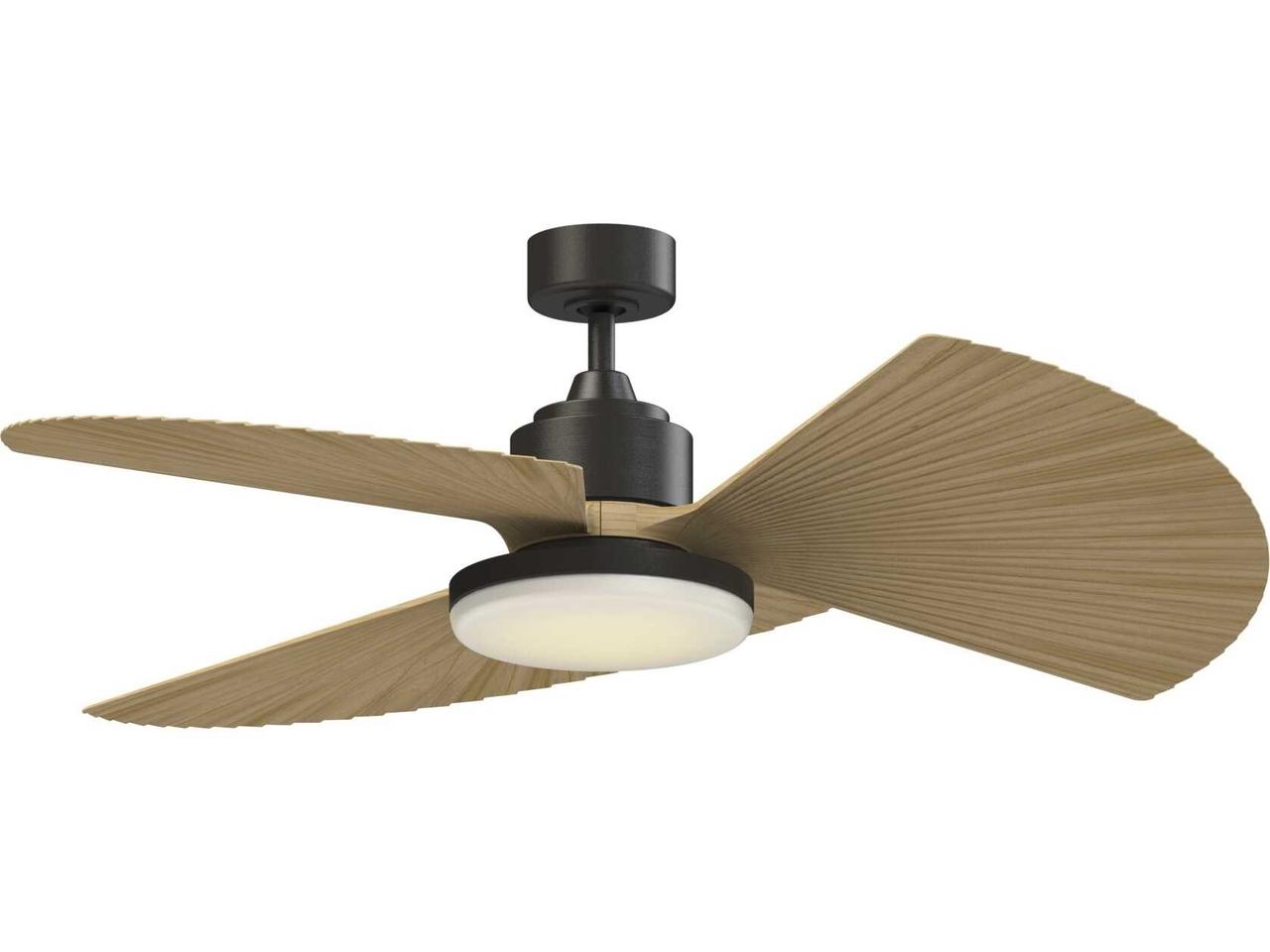 Zild Fans Fanimation Triaire Custom Outdoor Ceiling Fans | FPD8514DZW-56BLW-12LK ...