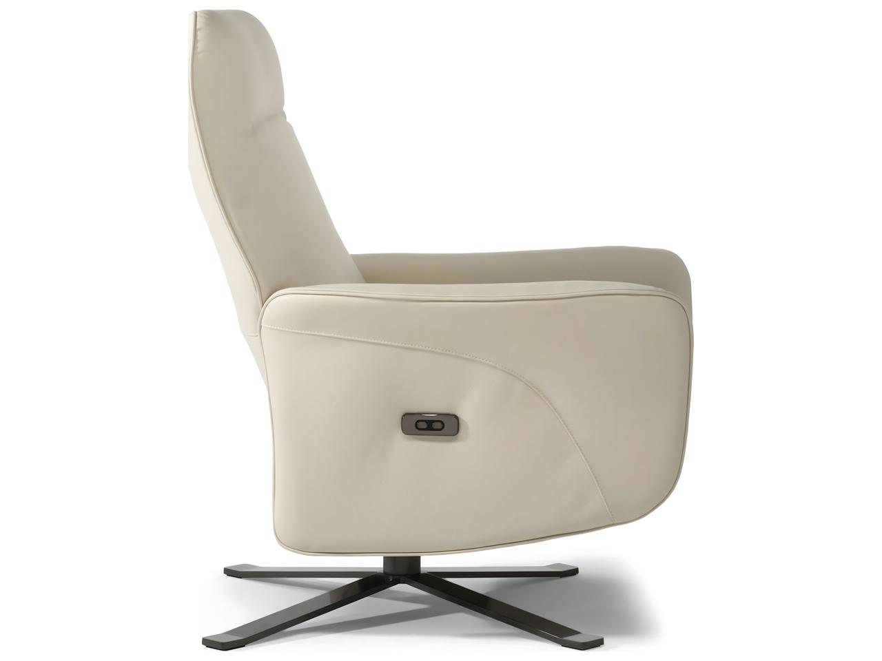 Natuzzi Editions Sidney Queen Swivel Armchair with Double Power