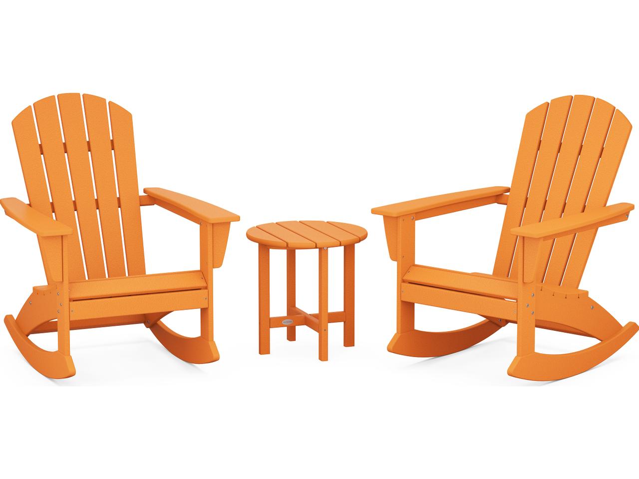 POLYWOOD® Nautical Recycled Plastic 3 Piece Lounge Set | PWS501-1