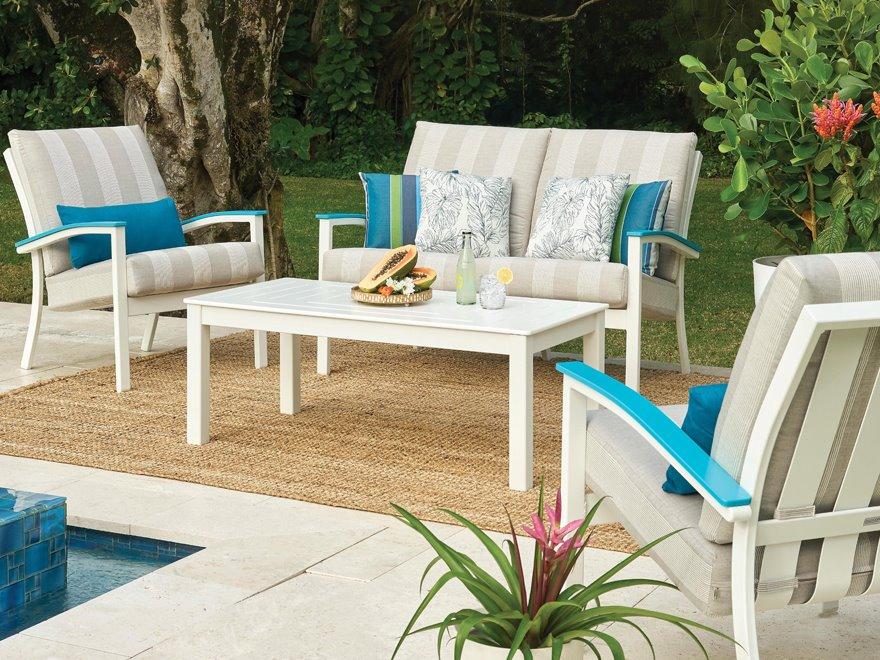 Telescope Casual Marine Grade Polymer Rectangular Coffee Table