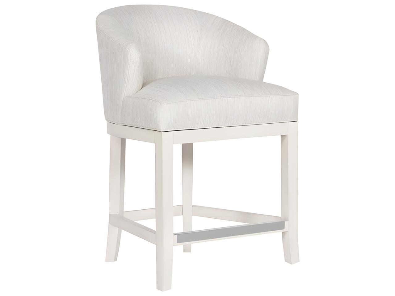 Base Bar Transform Vanguard Furniture Charley Counter Stool — Upholstered with Wood Flare ...