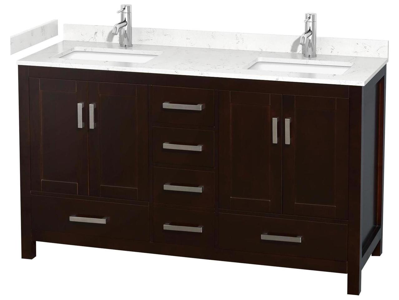 Wyndham Collection Sheffield 60 Inch Freestanding Bathroom Vanity ...