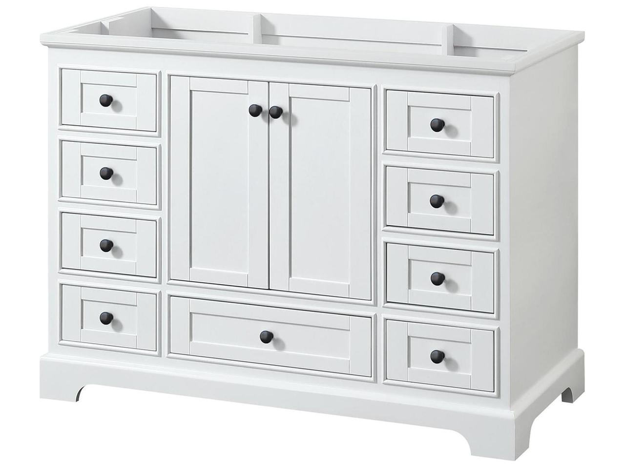 Wyndham Collection Sheffield 48-Inch Single Bathroom Vanity with Soft ...