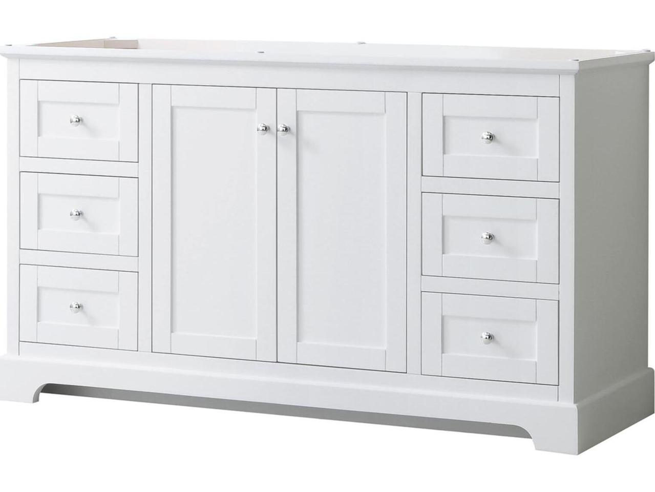 Wyndham Collection Avery 59-Inch Freestanding Bathroom Vanity Cabinet ...