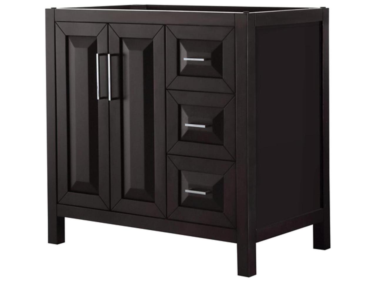 Wyndham Collection Daria Free Standing Single Bathroom Vanity Cabinet ...