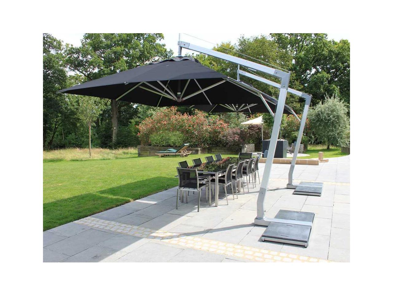 hurricane resistant patio umbrellas FIM P-Series 13' Octagon Cantilever Umbrella This cantilever umbrella has a 360 Fiberglass Patio Umbrellas | Fiberglass