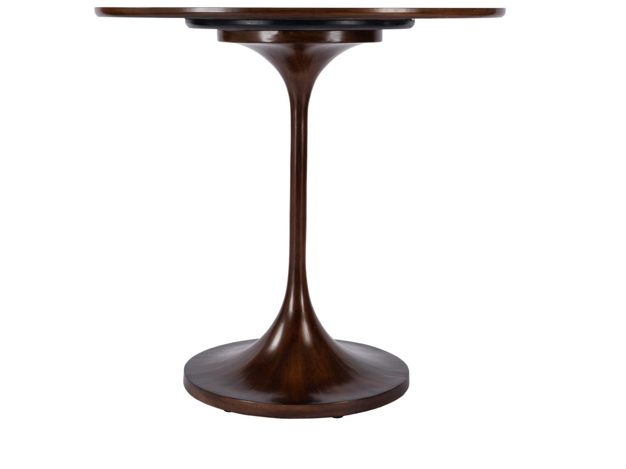 Butler Francis 32 in. W Round Pedestal Base Game Table Medium Brown ...