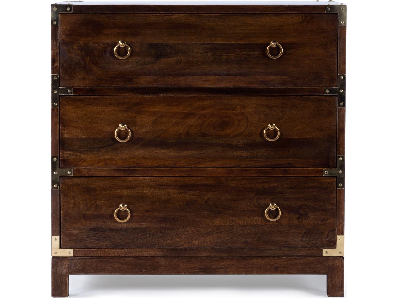 Butler Specialty Company Forster Campaign 3-Drawer Dresser — Dark ...