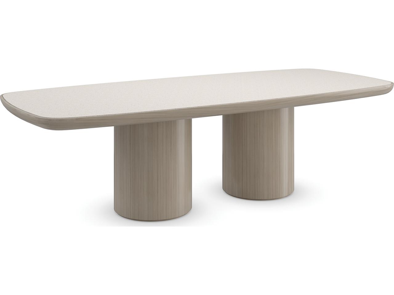 Caracole Santorini 106-Inch Rectangle Dining Table — Silica Terrazzo ...