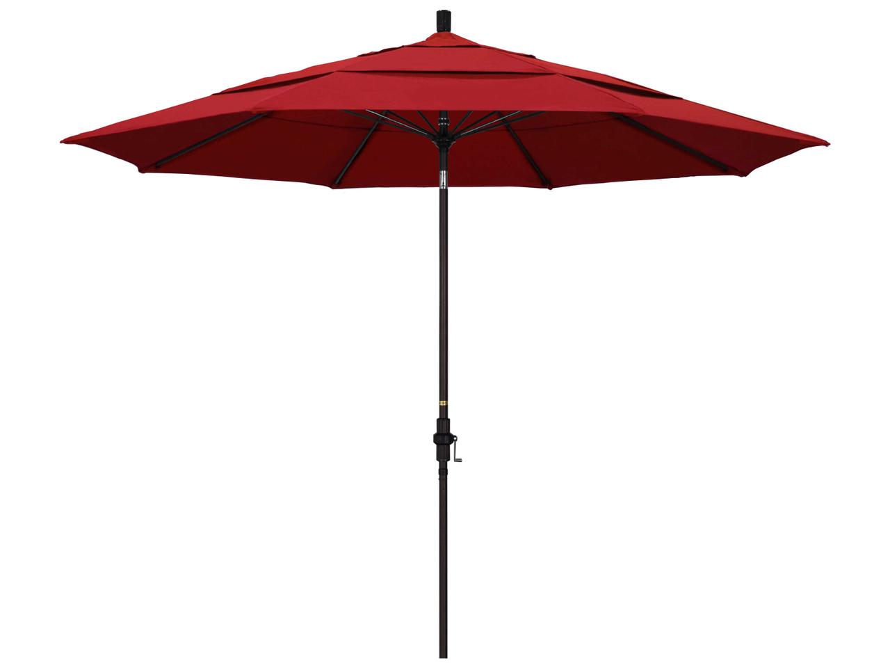california umbrella 11-ft. sun master black finish patio umbrella 11' Round Fiberglass Collar Tilt The industry standard has been raised by this extra California Umbrella 11' Patio Umbrella