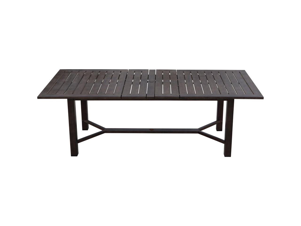 Darlee Atlantis 118-Inch Cast Aluminum Extension Dining Table in