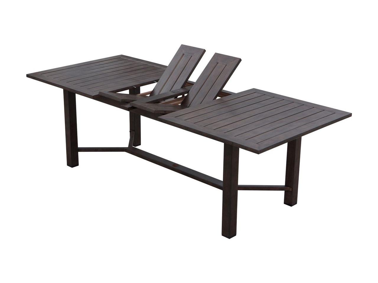 Darlee Atlantis 118-Inch Cast Aluminum Extension Dining Table in