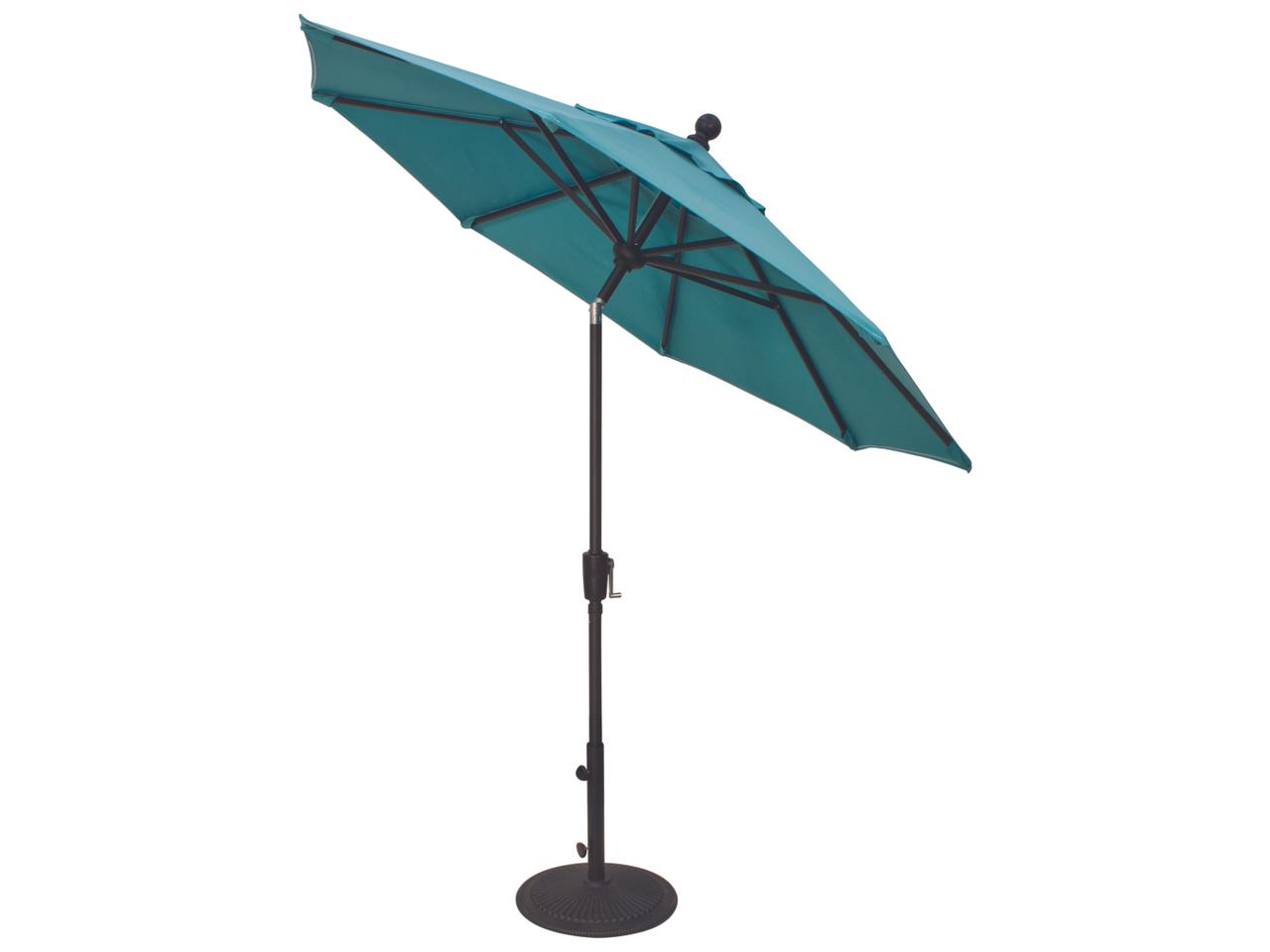 aqua teal umbrella patio Base ensuring you and your guests remain completely comfortable during outdoor gatherings Patio Kingdom 9FT Patio Umbrella