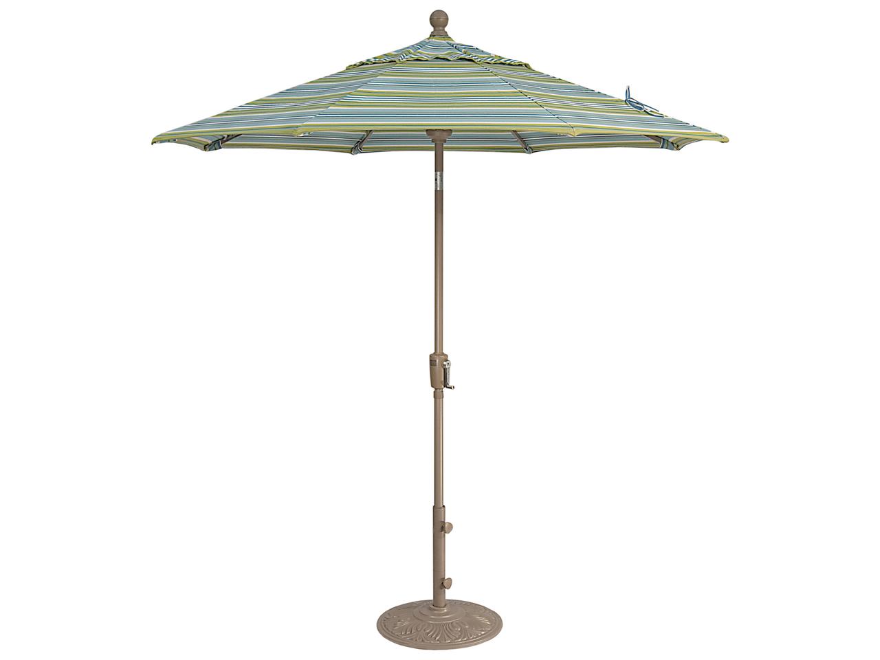 blue patio umbrella with stand 3‑Tier Auto-tilt Size:196 Rapala Polyester fabric Sophistication in a bag,