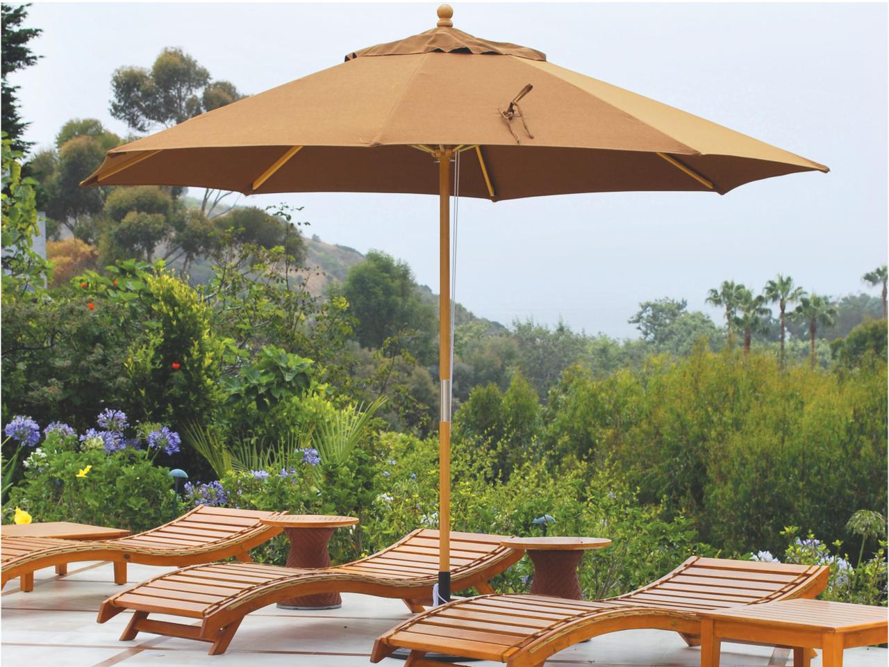 galtech 9-ft rotational tilt wood sunbrella patio umbrella 9-Foot (Model 737) Deluxe Auto-Tilt with Antique Bronze Frame and Fabric Antique Beige (Includes Extended Frame Warrantee) These include but are not limited to Galtech 11' Aluminum "Deluxe Auto