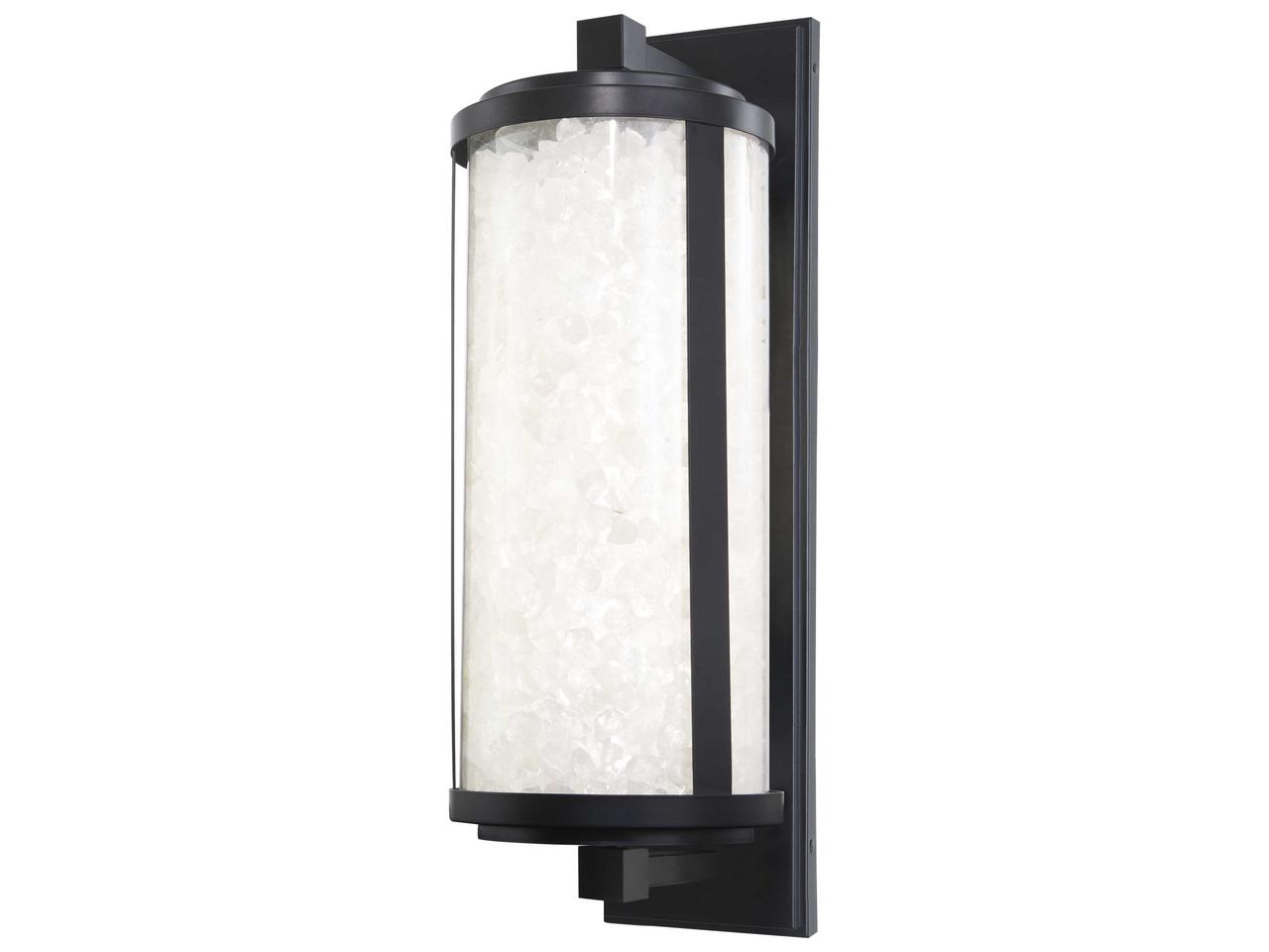 Minka Lavery Salt Creek 1-Light LED Outdoor Wall Sconce in Coal ...
