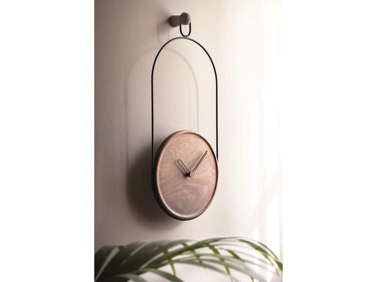 Nomon Eslabon Black Walnut Wall Clock - Modern Design with German ...