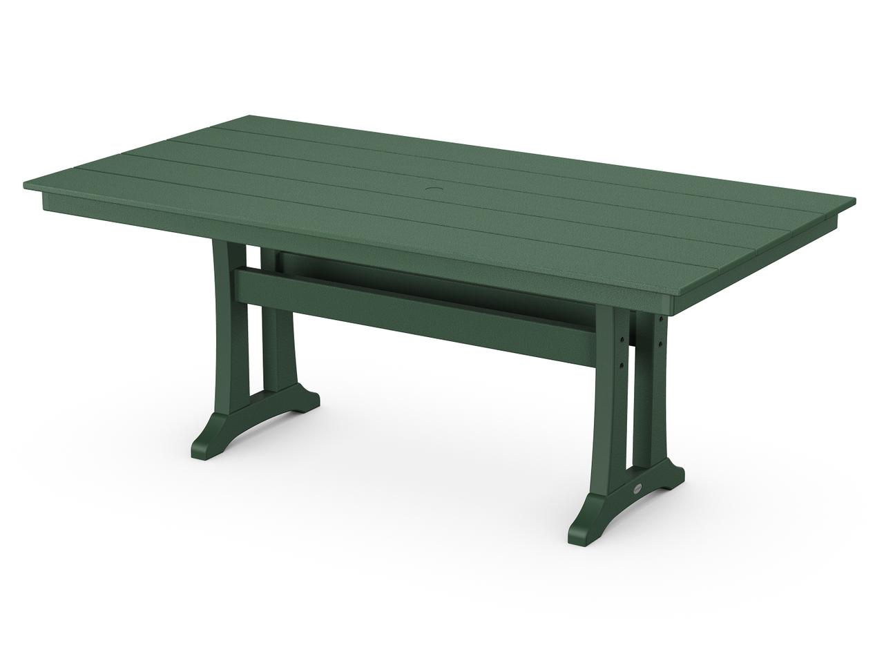 Trex Farmhouse Trestle 72 Inch Recycled Plastic Dining Table with