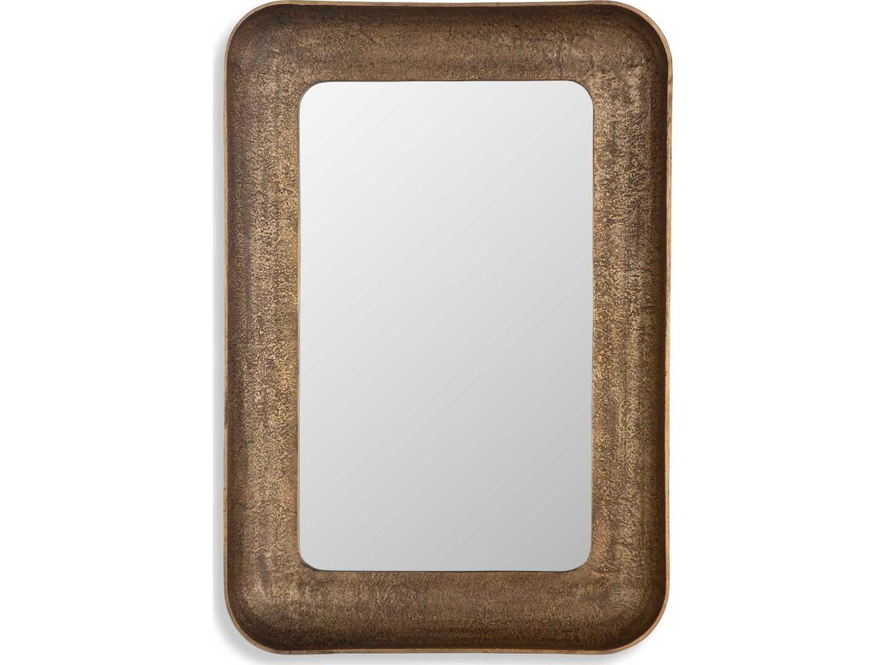 Uttermost Alvaro Antique Brass Rectangular Wall Mirror | 07087 ...