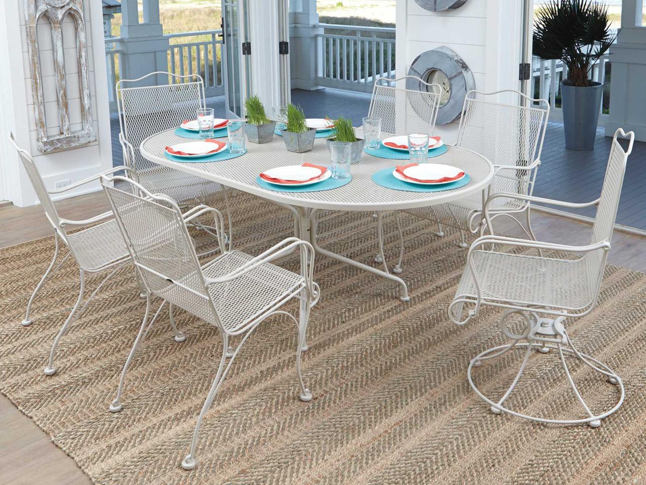 http southnext.us wrought-iron-patio-tables-with-umbrella-hole.html Sophia & William Square Outdoor Table for 8, Metal Table w/Umbrella Hole It has a round Nuu Garden 41'' Round Metal