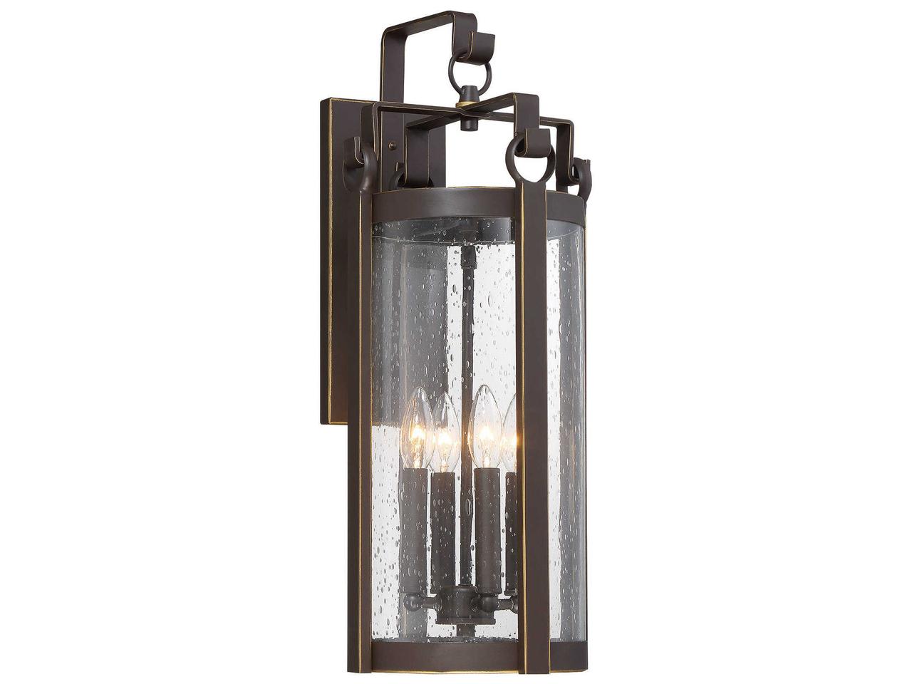 Minka Lavery Somerset Lane 4-Light Outdoor Wall Sconce — Dakota Bronze ...