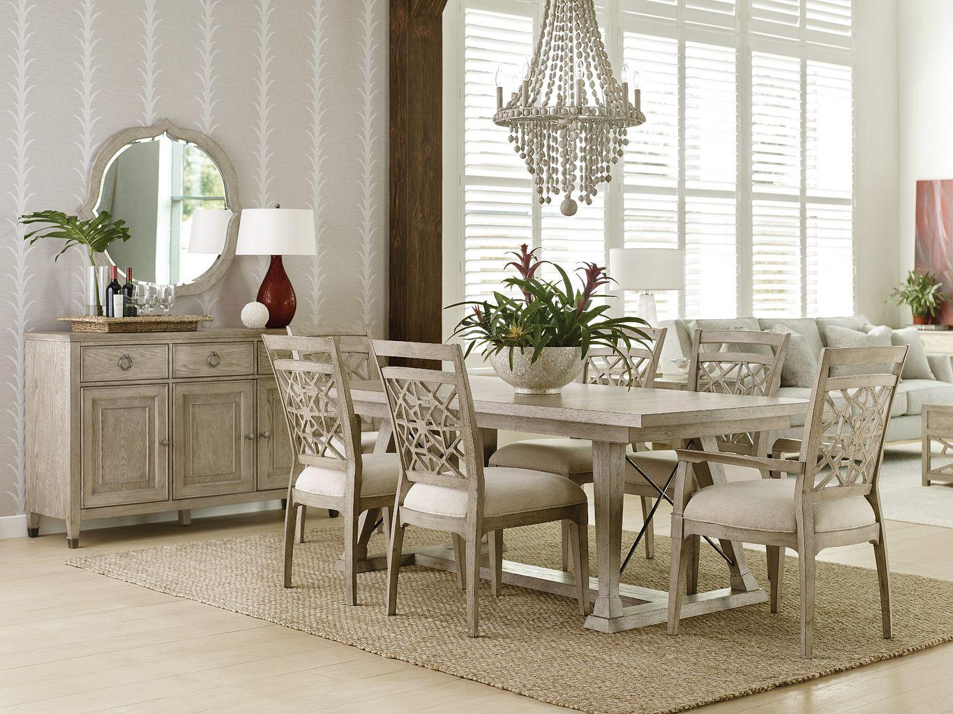 American Drew Vista Hardwood Dining Room Set