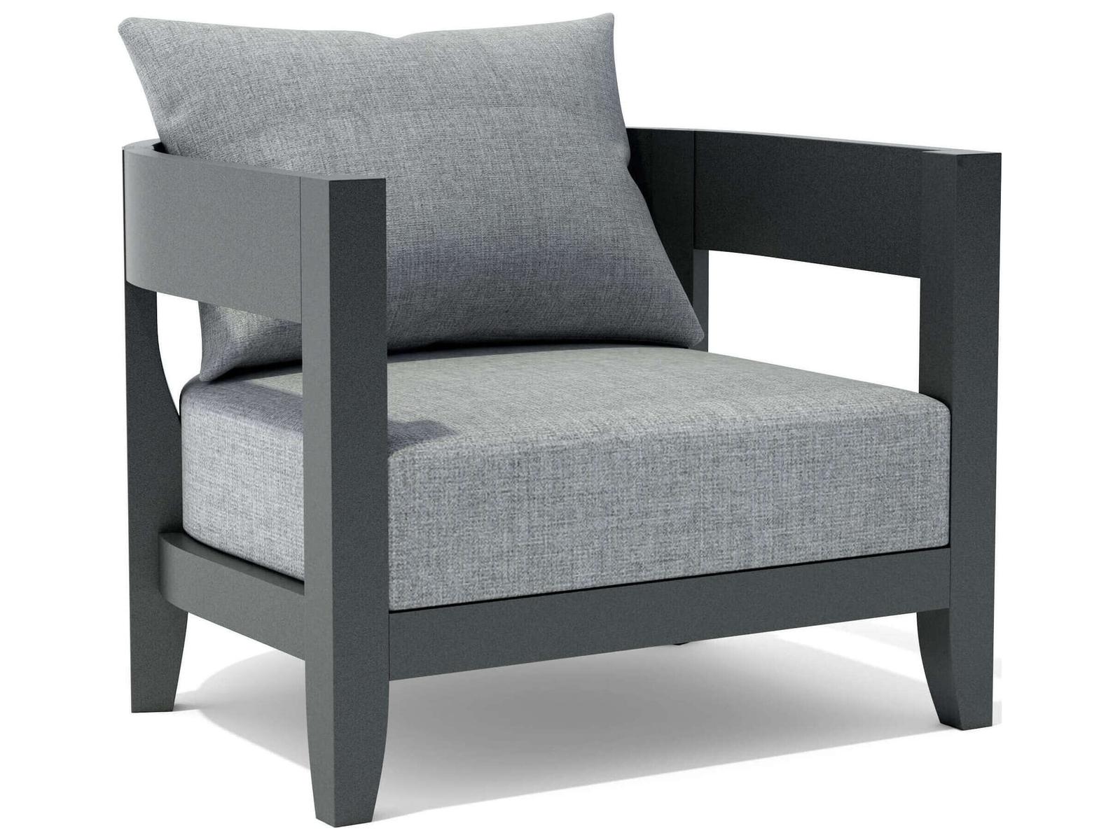 Anderson Teak Coronado Aluminum Deep Seating Outdoor Patio Lounge Chair