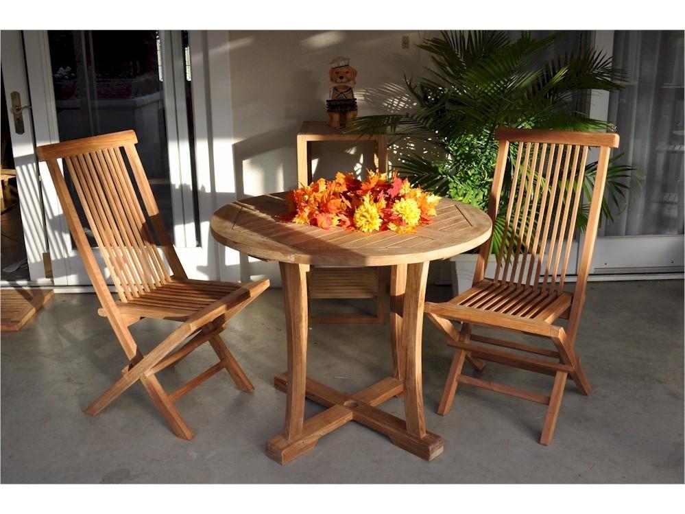 Anderson Teak Descanso Bristol 3-Piece Patio Dining Set