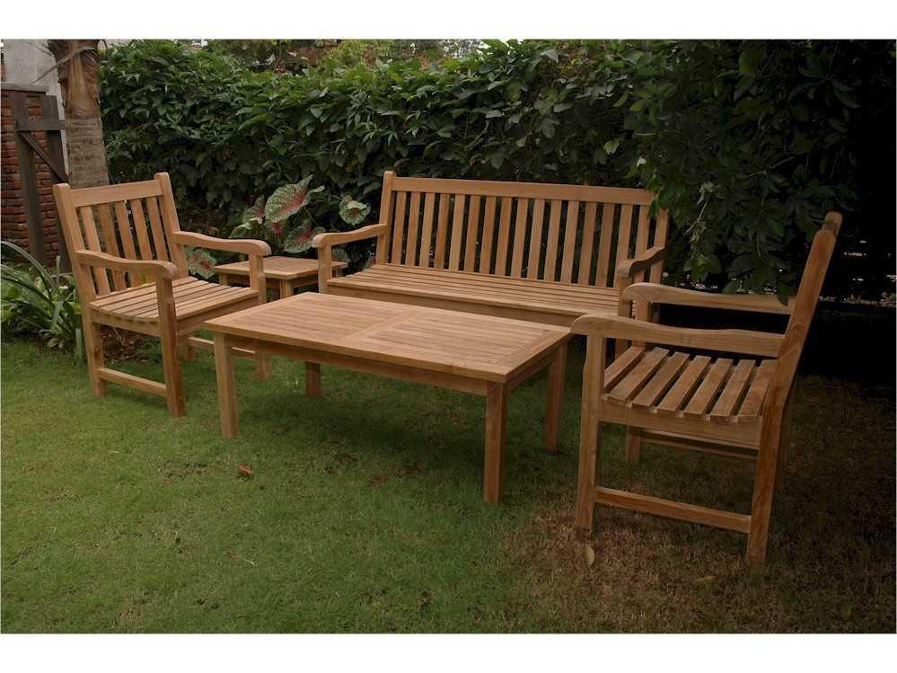 Anderson Teak Classic 3-Seater 4-Piece Conversation Set