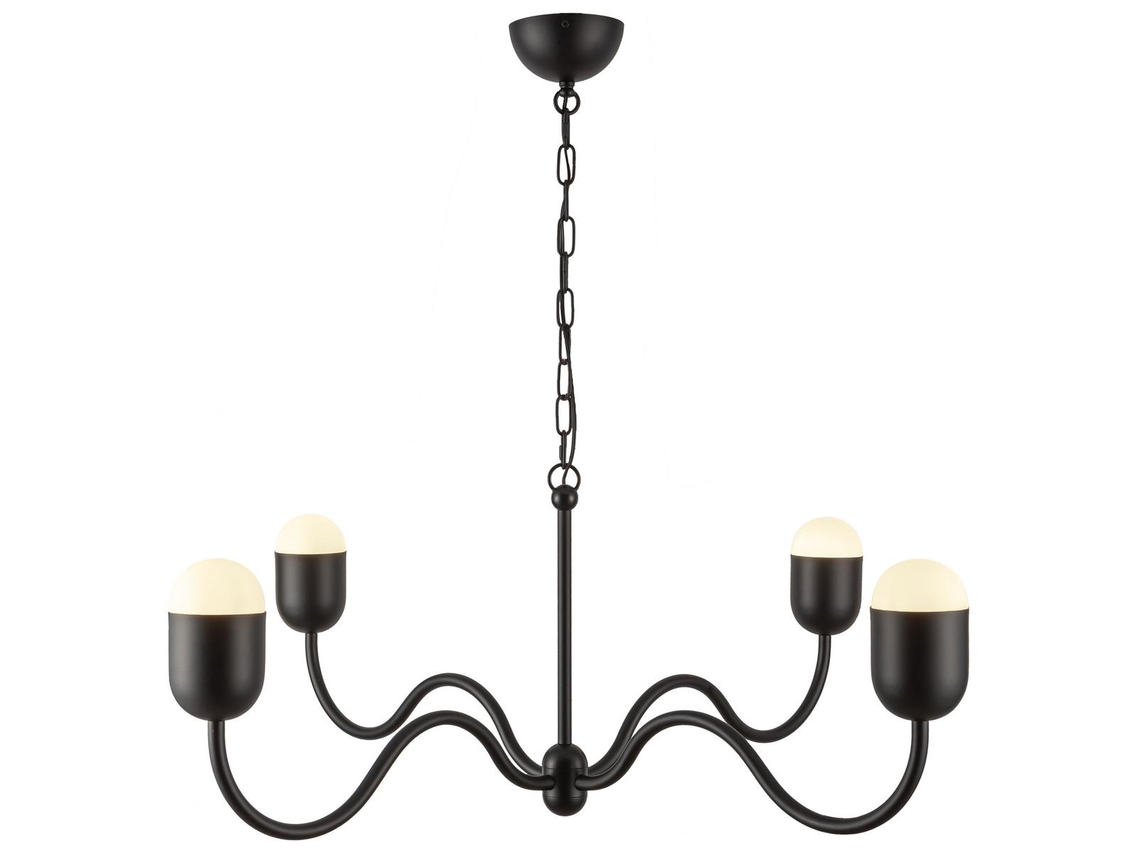 Alora Mood Effie 4-Light Matte Black Chandelier