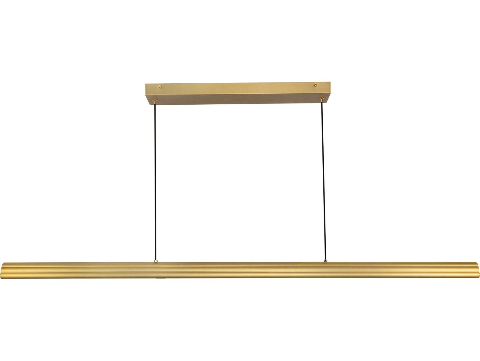Alora Mood Dottie Brushed Gold Linear Island Pendant