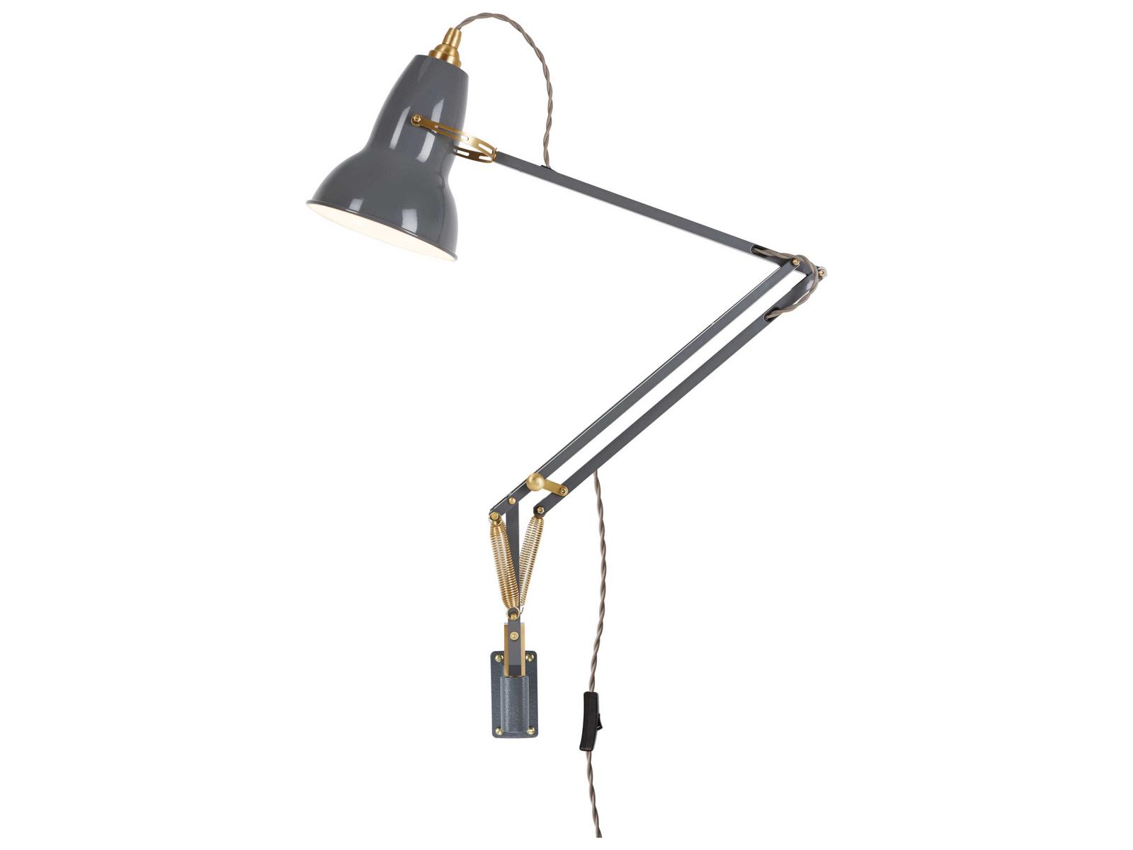 Anglepoise Original-1227 1-Light Elephant Grey Swing Wall Sconce
